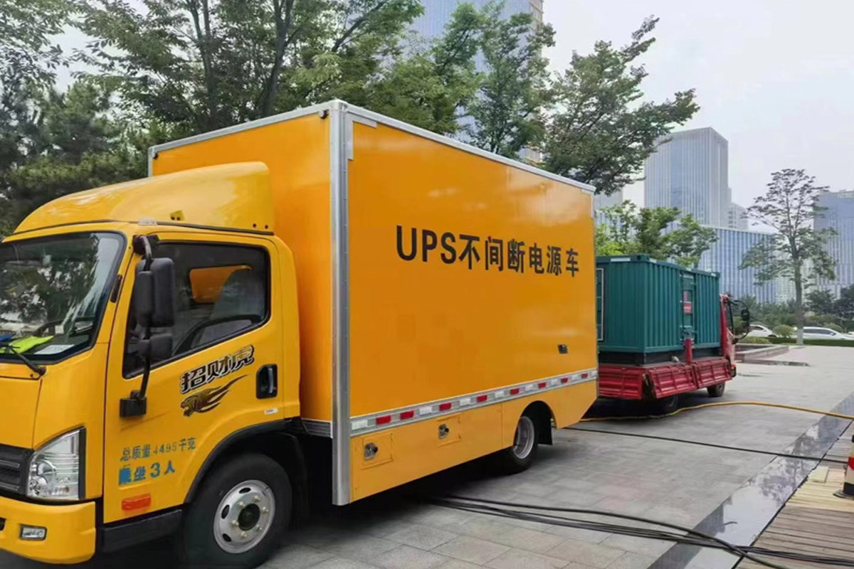 淮安发电机租赁施工现场