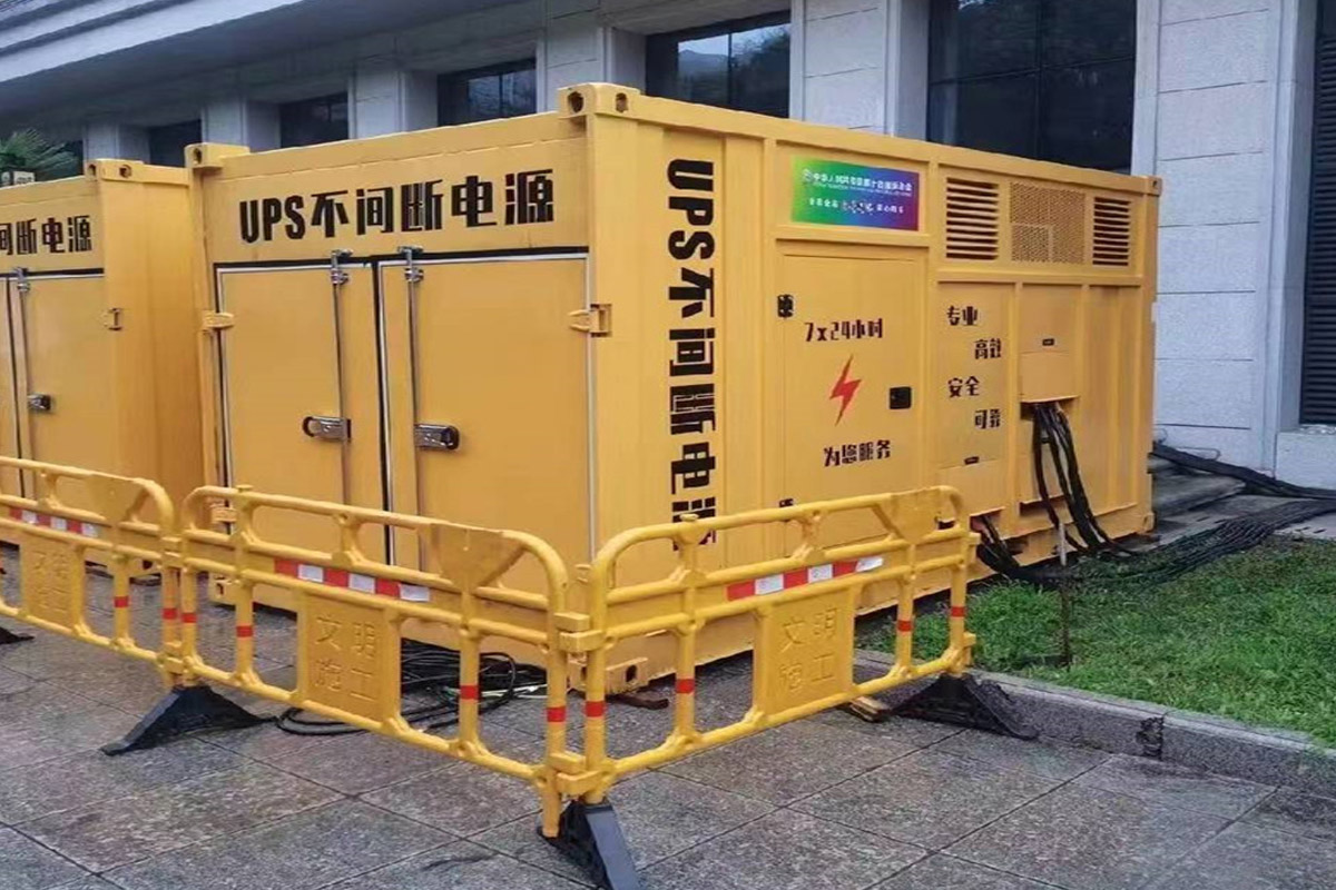 淮安发电机租赁施工现场